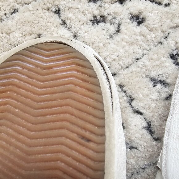 MADEWELL Sidewalk Lowtop White Leather Sneakers, Size 8 - Picture 6 of 7